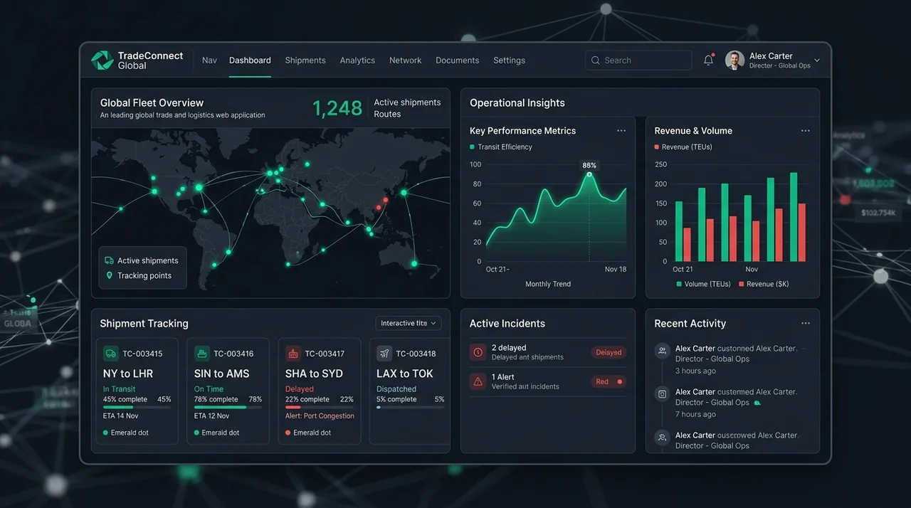 Corporate Website Redesign - TradeConnect Global